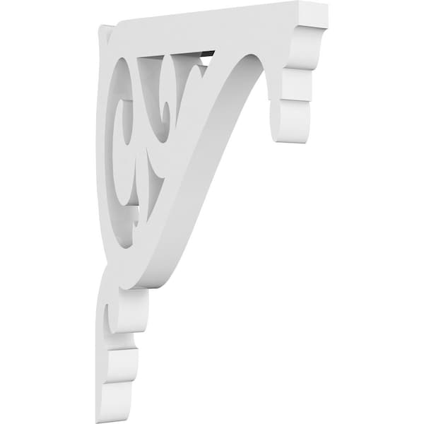 Ekena Millwork Carrillo Architectural Grade PVC Bracket, 5/8"W X 4"D X 6"H BKTP01X04X06CI - main